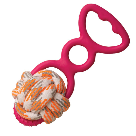SnugArooz Grab N' Wag Rope Dog Toy Assorted Colors 8"