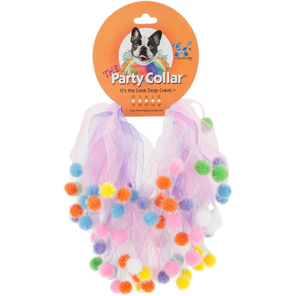 Charming Pet Birthday Collar Pom Pom Party XS