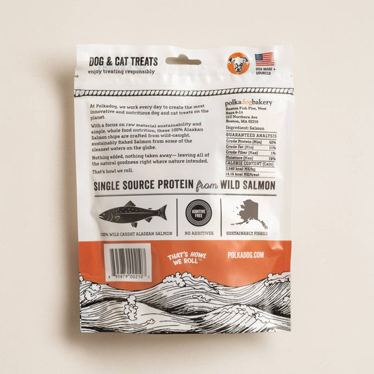 Polkadog Alaskan Salmon Chips Dog Treats 2.75oz