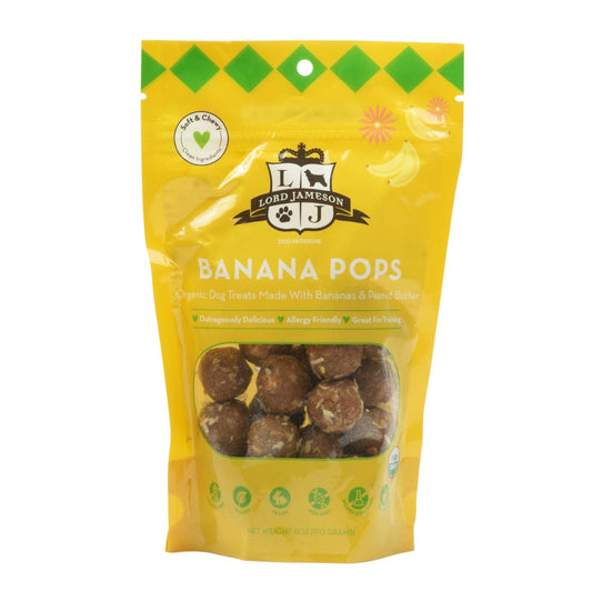 Lord Jameson Banana Pops Organic Dog Treats 6oz