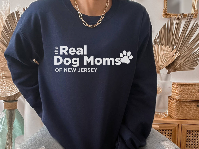 The Real Dog Moms of New Jersey Crew Neck Sweatshirt