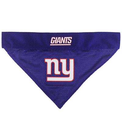 NY Giants Reversible Through The Collar Pet Bandana