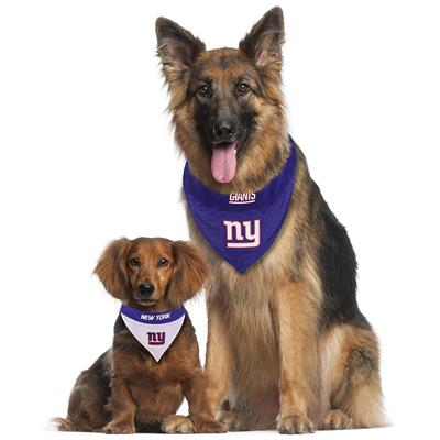 NY Giants Reversible Through The Collar Pet Bandana