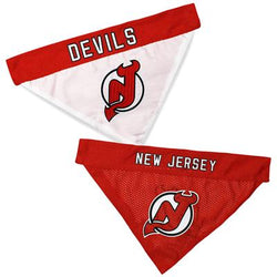 NJ Devils Reversible Through the Collar Pet Bandana