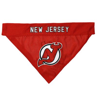 NJ Devils Reversible Through the Collar Pet Bandana