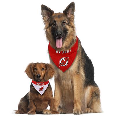 NJ Devils Reversible Through the Collar Pet Bandana