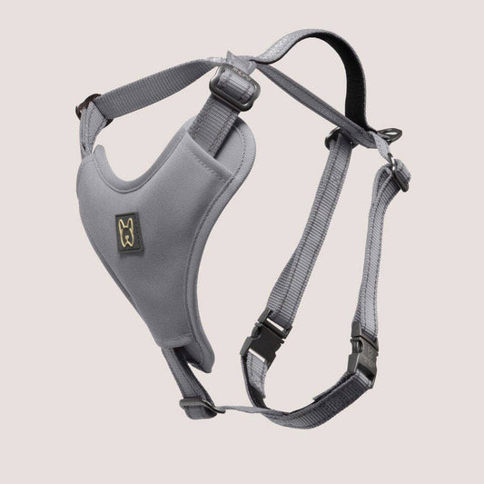 NANDOG Neoprene Sport Dog Harness -GRAY: Medium