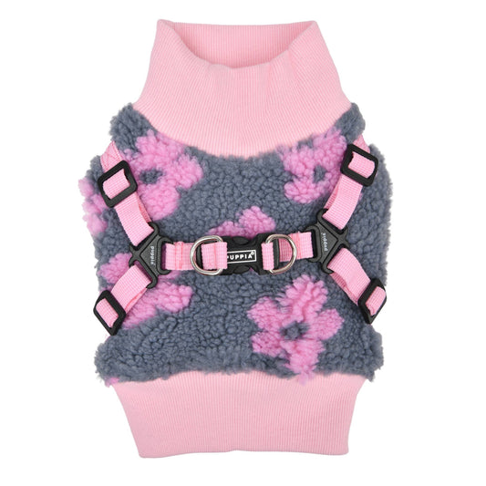 REN JACKET DOG HARNESS FLORAL: PINK / S