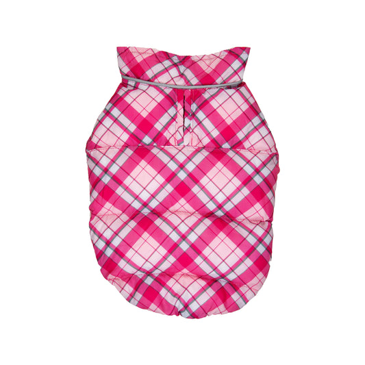 Pink / Plaid Flex-Fit Reversible Puffer