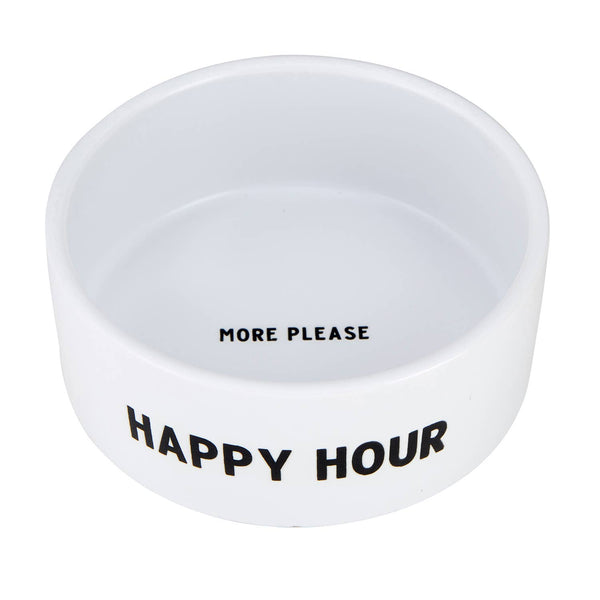 Ceramic Pet Bowl - Happy Hour