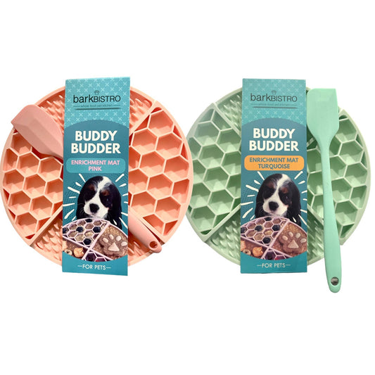 barkbistro Buddy Budder - Enrichment Lickmats + Spatula