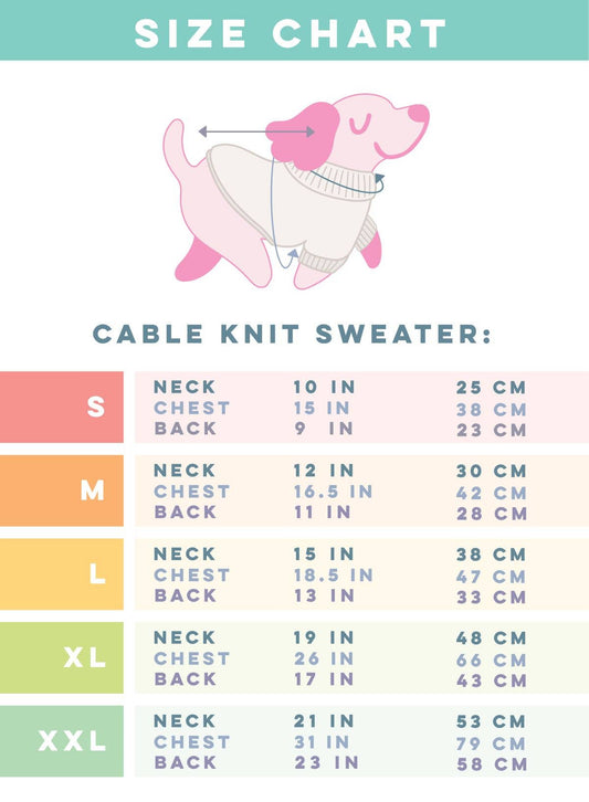 Sassy Woof Dog Cable Knit Sweater - Hot Pink