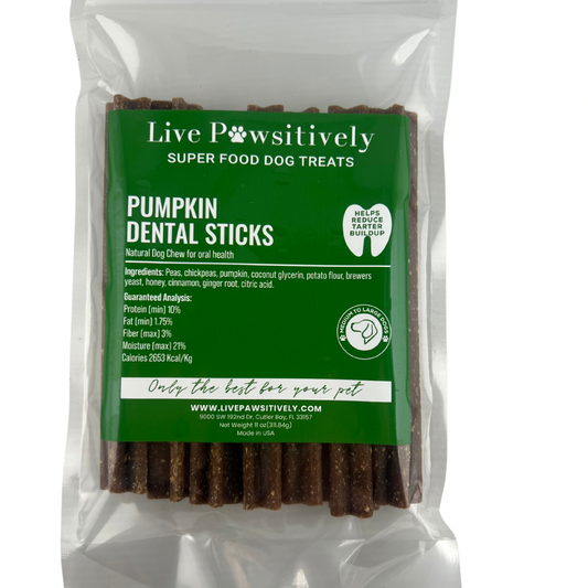 Pumpkin Dental Stick, Natural Dog Chew for dental health