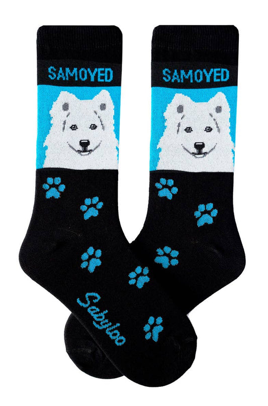 Samoyed Dog Socks: 10-13