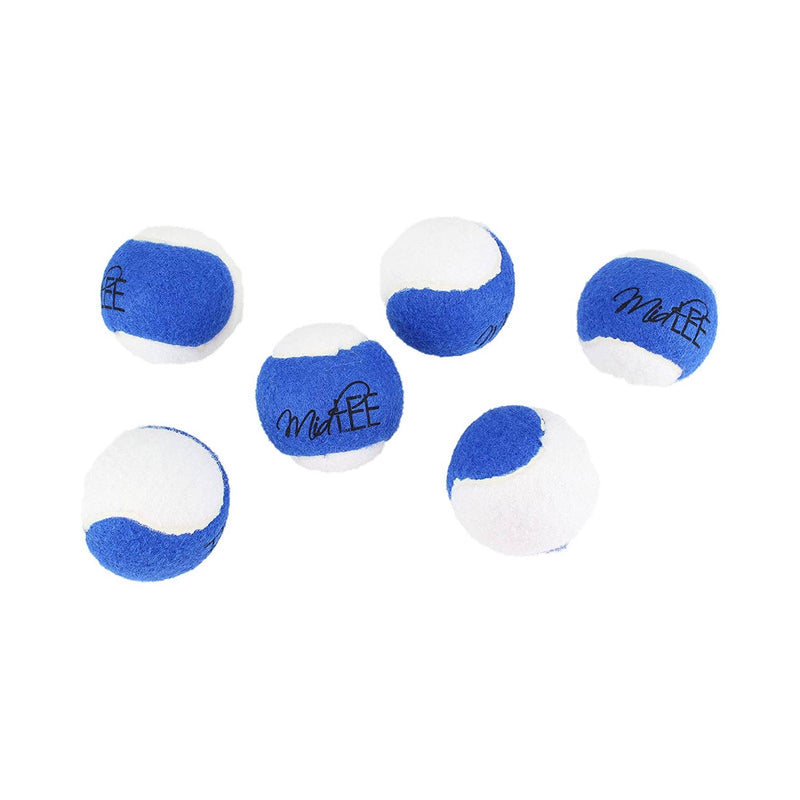 Midlee Blue/White Hanukkah Tennis Balls (Regular, 6pk)