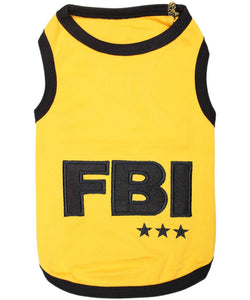 FBI Dog T-Shirt Pet Halloween Costume