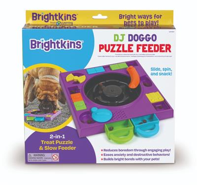 Brightkins™ DJ Turntable Puzzle Feeder