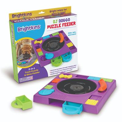 Brightkins™ DJ Turntable Puzzle Feeder