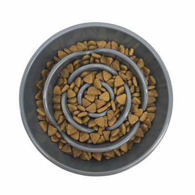 Messy Mutts Interactive Slow Feeder Grey 3 Cups