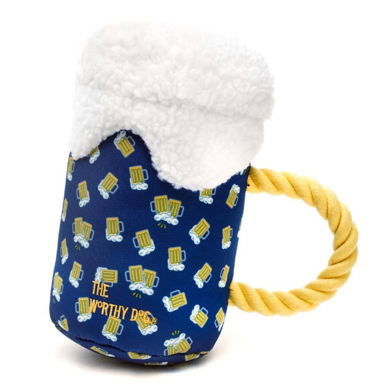 Cheers! Beer Mug Toy with Tug Rope Handle