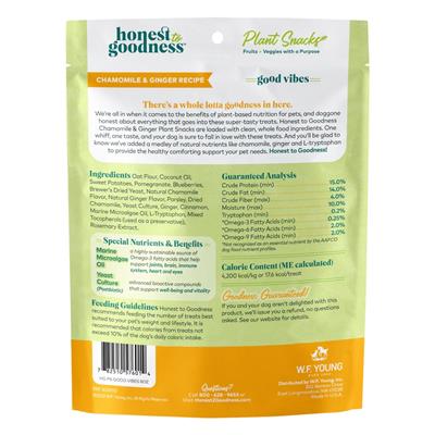 Honest to Goodness Plant Snacks Dog Treats 8 oz bag