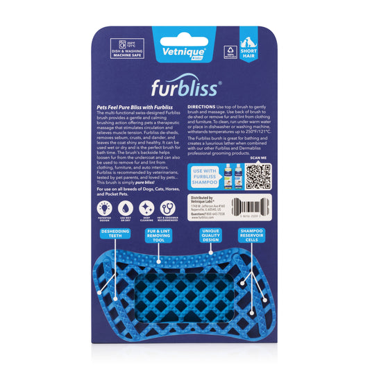 Furbliss Blue Brush Short Hair SM