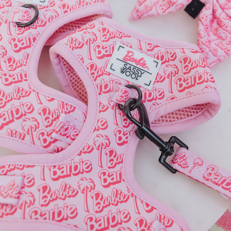 Barbie Malibu Adjustable Dog Harness - Pink