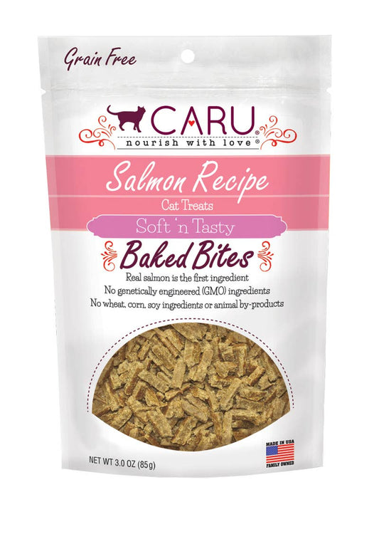 Caru Soft 'n Tasty Salmon Recipe Bites for Cats