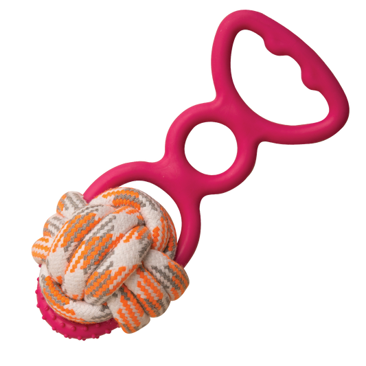 SnugArooz Grab N' Wag Rope Dog Toy Assorted Colors 8"