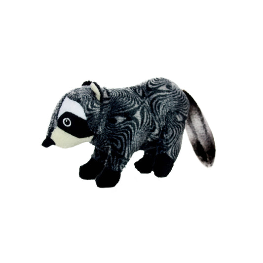 Mighty Tuffy Jr Nature Raccoon, Plush, Squeaky Dog Toy