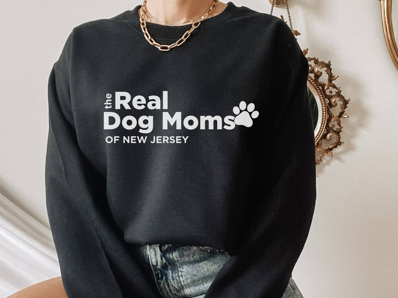 The Real Dog Moms of New Jersey Crew Neck Sweatshirt