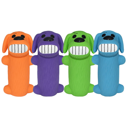Multipet Minipet LOOfA® Latex Dog Chew Toy Asst. Colors 5"