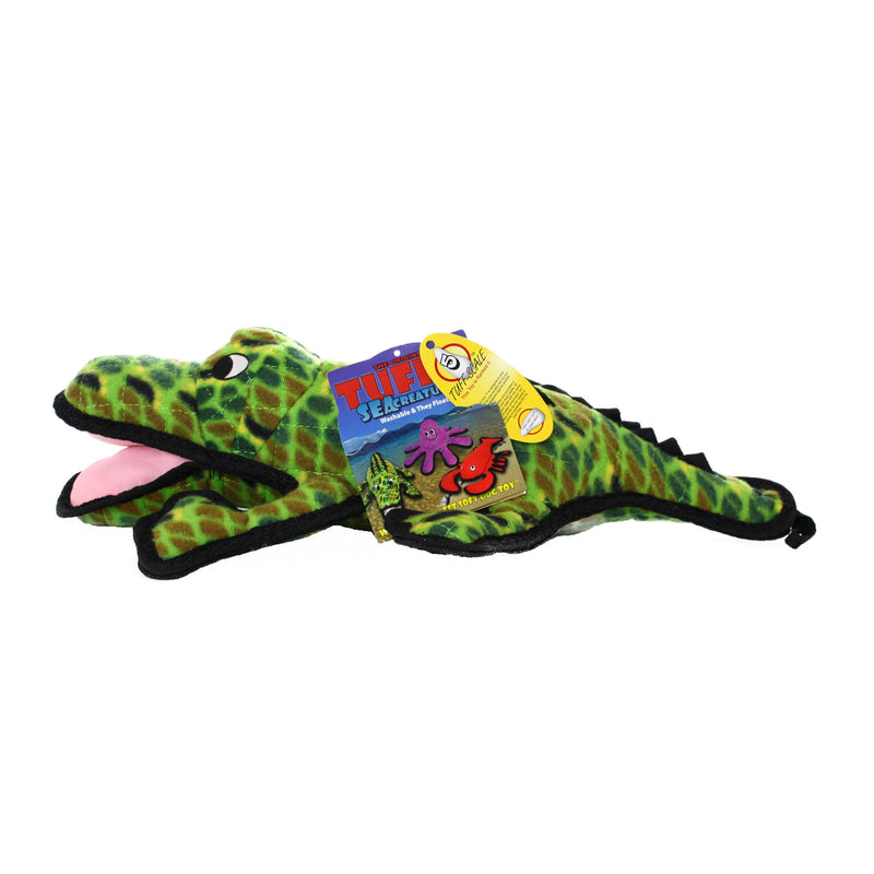 Tuffy Ocean  Alligator, Durable, Squeaky Dog Toy: Large