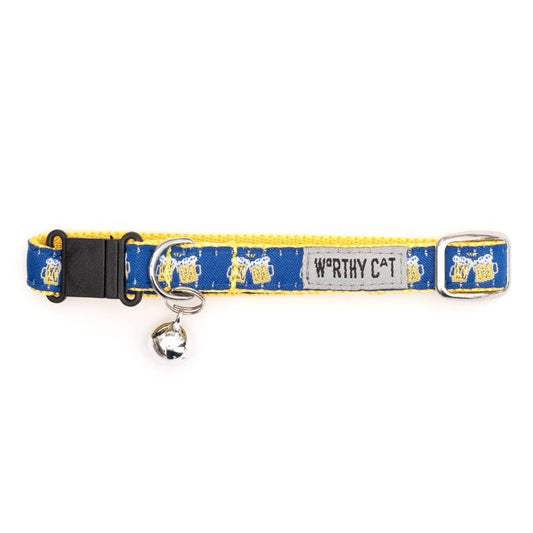 Cheers Cat Collar: One Size Fits Most / Navy