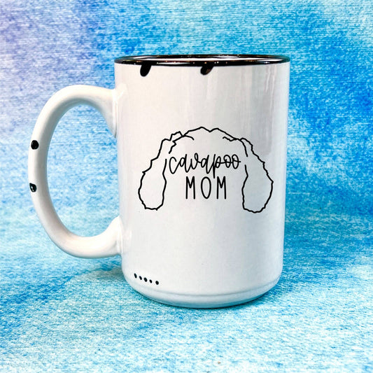 Cavapoo Mom | Distressed Mug Collection