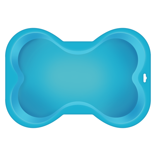 Dog Bone Shaped Silicone Cake Pan: Blue