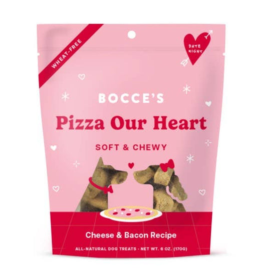 Bocces Bakery Date Night Pizza Ur Heart Soft&Chewy Dog Treat