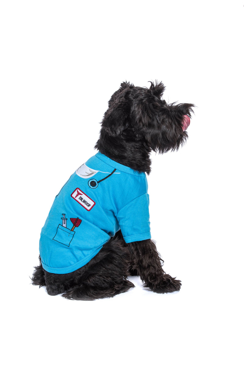 Dr Woof Dog Shirt - Doctor Pet Costume