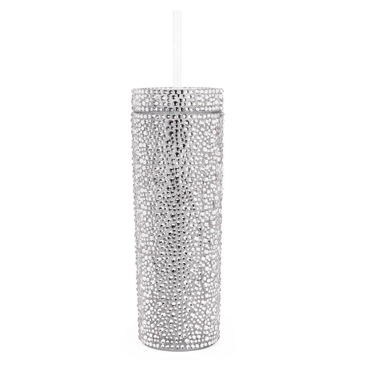 Rhinestone Strass Tumbler: Silver