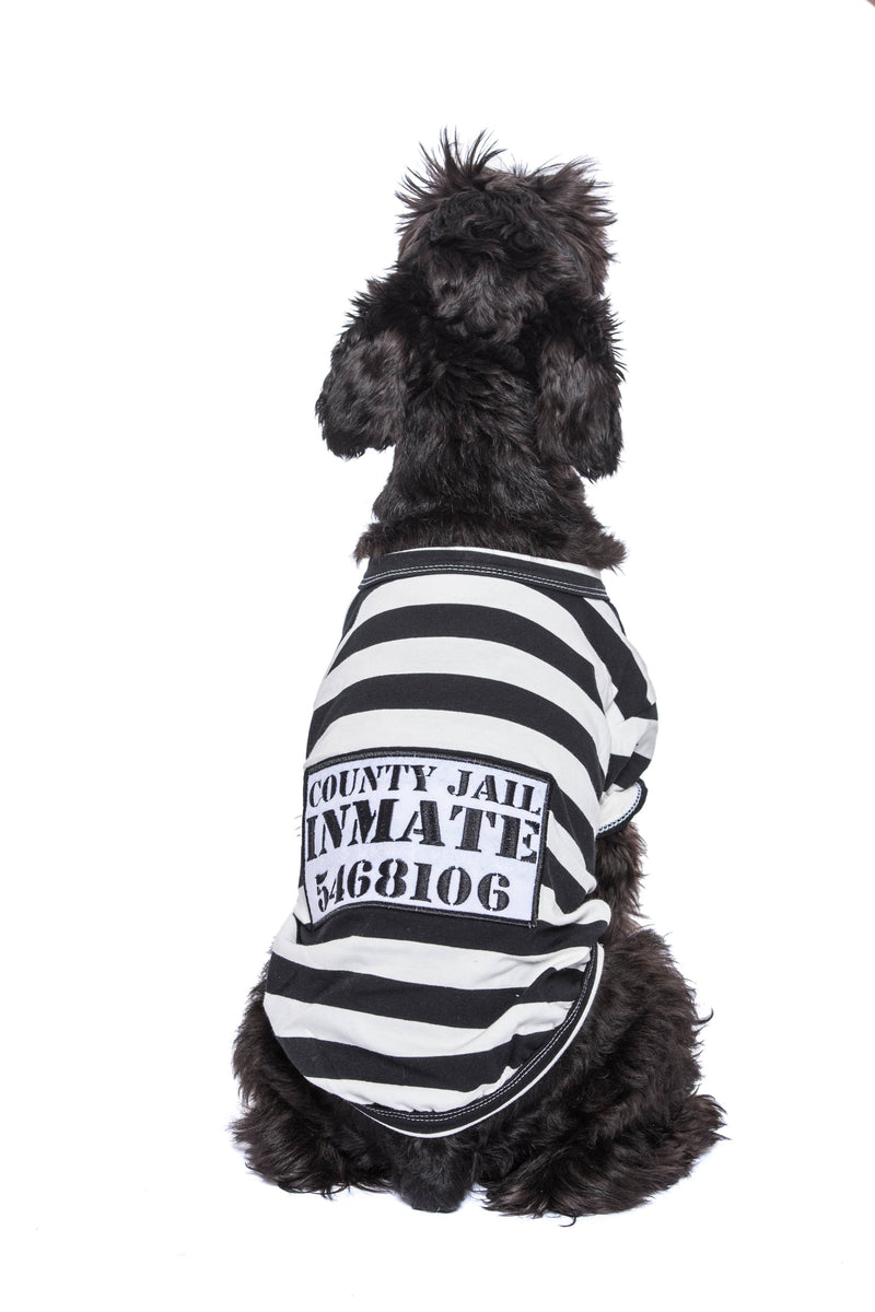 Furry Inmate Dog Shirt Pet Costume