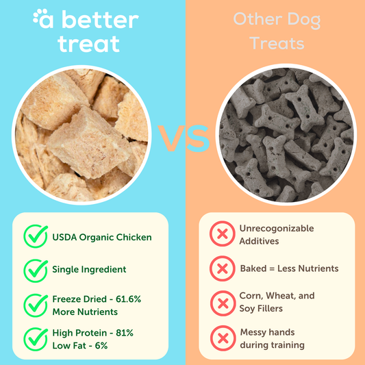 Organic Freeze Dried Chicken Breast Dog and Cat Treats