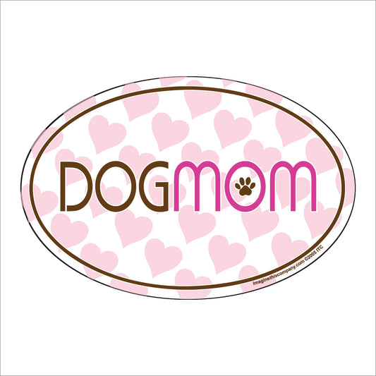 Dog Mom (H) Oval Pet Magnet