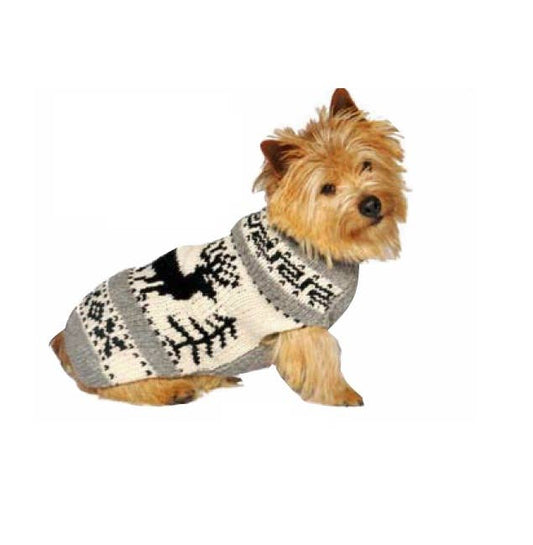 Chilly Dog- Reindeer Shawl Dog Sweater