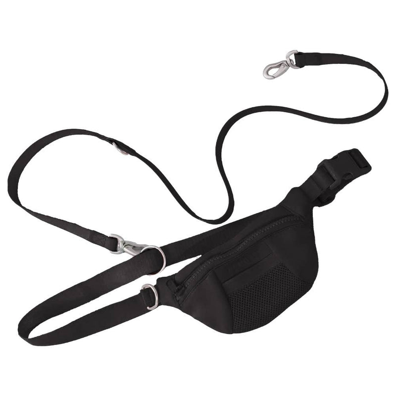 Black Sling Bag With Dog Leash