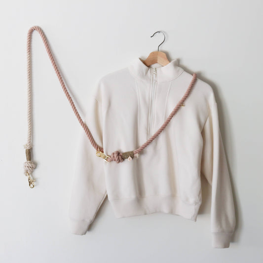 'Antique Rose' - Hands Free Cotton Rope Leash