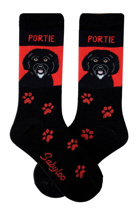 Portugese Water Dog Socks (Portie): 10-13