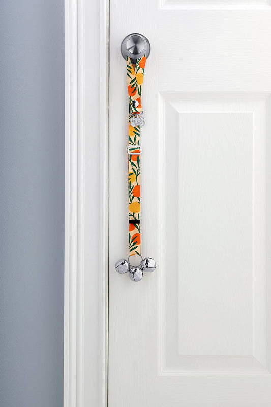 PoochieBells® Adjustable Dog Doorbells - Garden Party