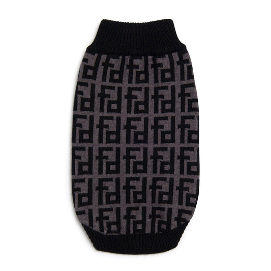 Black Monogram Sweater