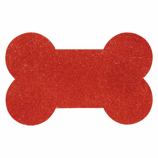 Luminous Rhinestone Dog Bone Placemat