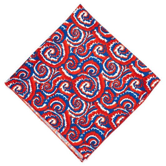 Kaleidoscope Bandana: Red/White/Blue